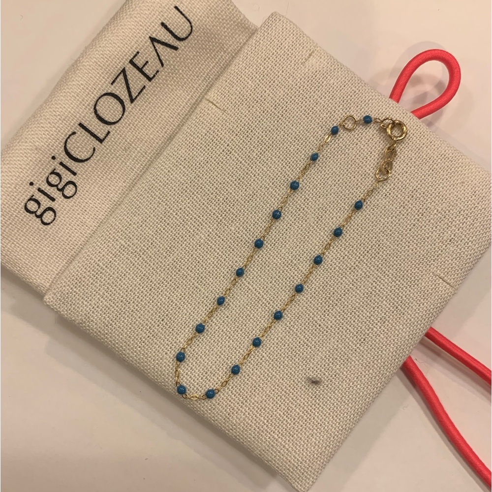 Gigi Clozeau 18k gold bracelet in color “jeans” in EUC